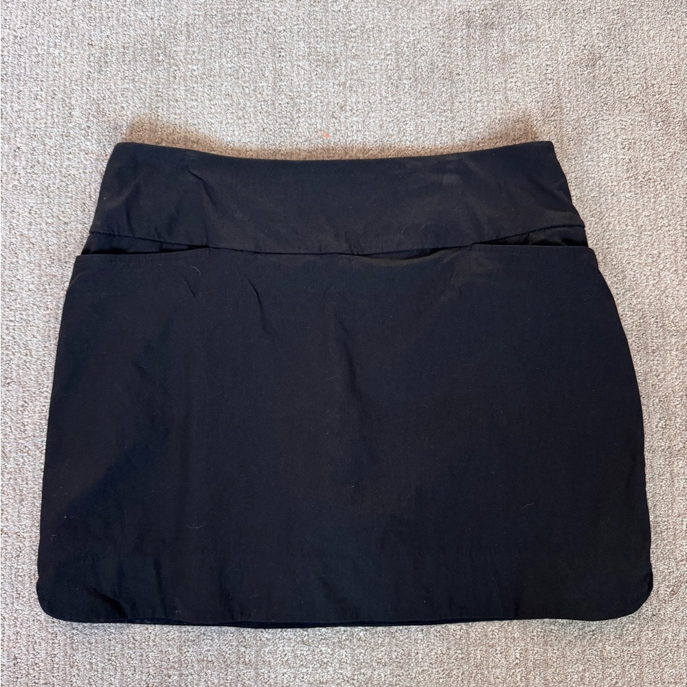 Black golf skort